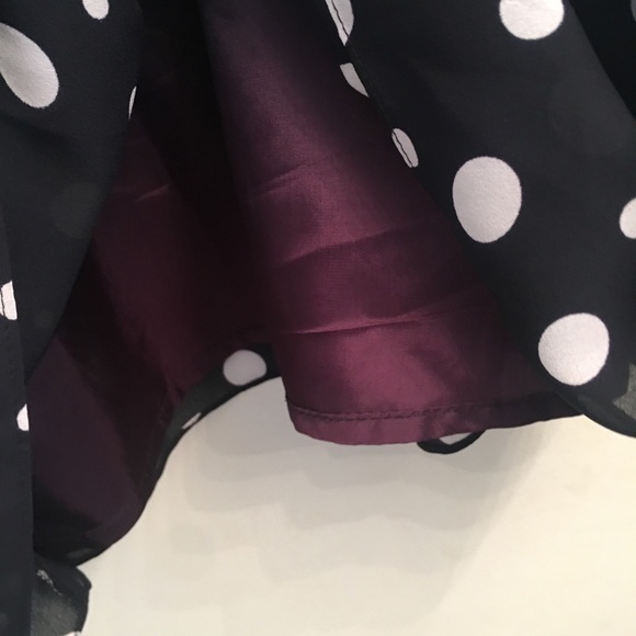 Navy blue and white polka dot 2 piece dress set - Picture 6 of 8